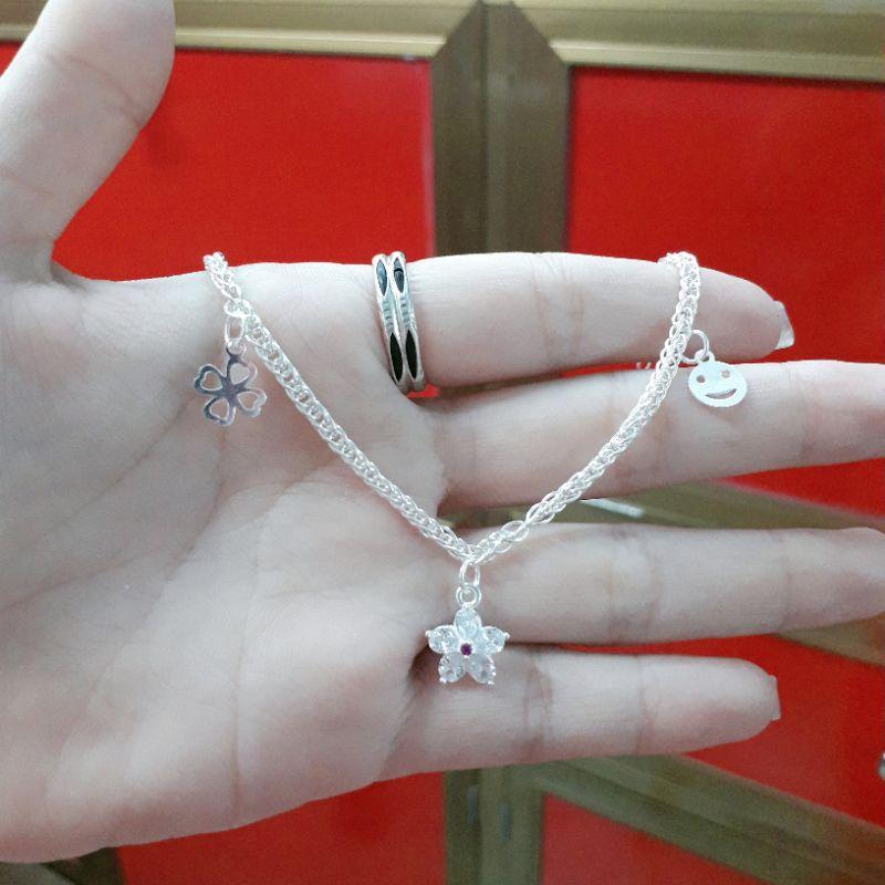 Lắc tay bạc cho bé gái YN JEWELRY