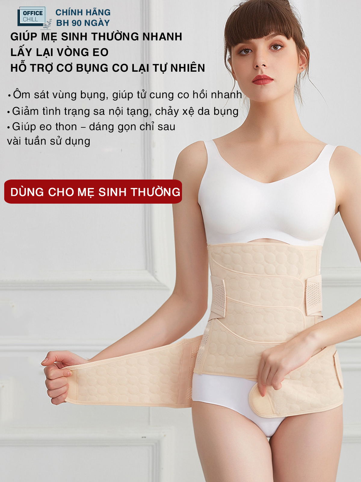Đai Nịt Bụng Định Hình Eo Sau Sinh OFFICE CHILL Gen Định Hình Giữ Dáng Sau Sinh Hiệu Quả
