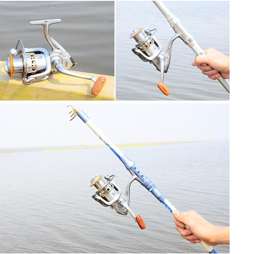 Máy Câu Cá Cao Cấp YUMOSHI Kim Loại - SANAMI FISHING,Cối kim loại,núm tay quay độc lạ, máy cau cá