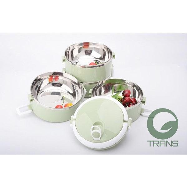 Combo 2 Cặp Lồng Văn phòng, Hộp Cơm Văn Phòng Giữ Nhiệt Lúa Mạch 4 Tầng, Ruột inox