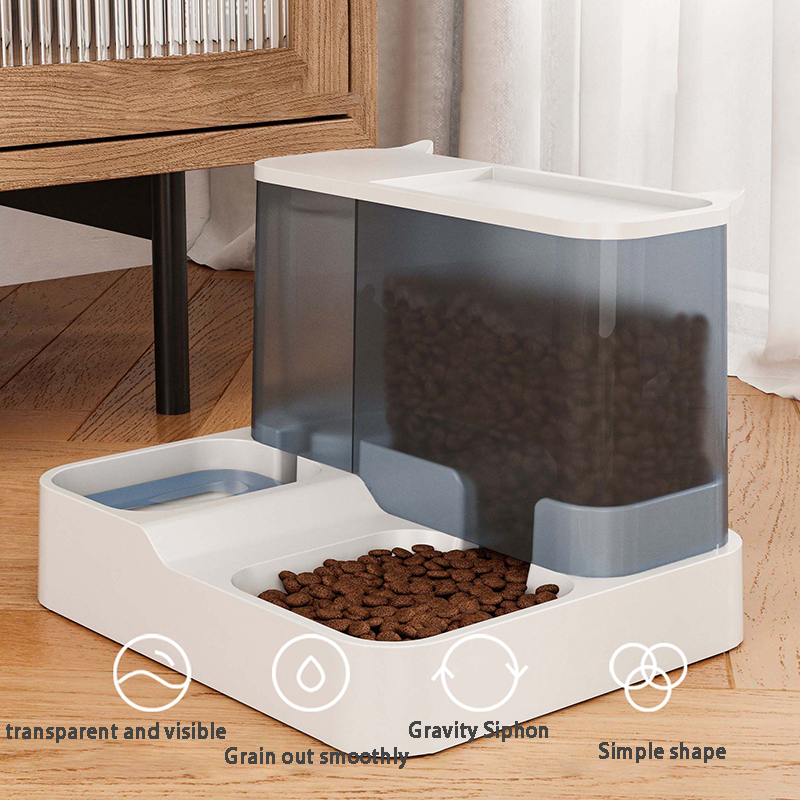 Máy cấp nước uống, thức ăn cho chó mèo Automatic Feeder Water Dispenser Wet and Dry