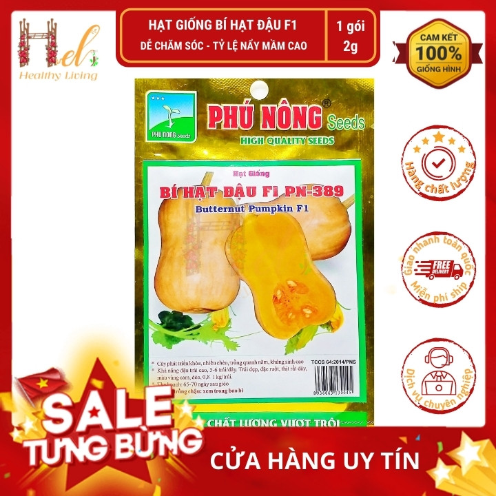 PN + RADO - Hạt Giống Bí Đỏ Hạt Đậu F1 của Phú Nông hoặc Rạng Đông