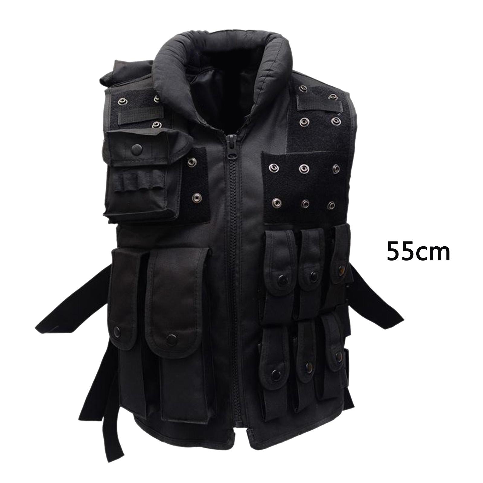 Military Tactical Vest Molle Airsoft Combat Assault Gear Plate Carrier Black