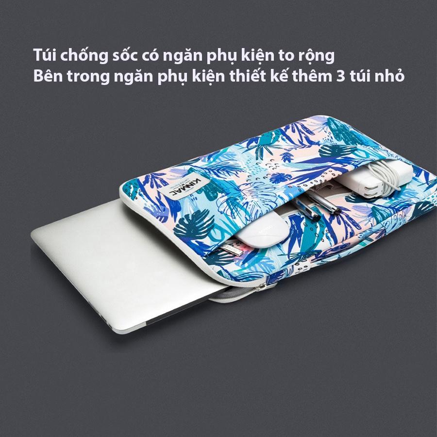 Túi Chống Sốc Chống Trầy Laptop Đệm Lót Dầy Mịn Mẫu Hoa Văn