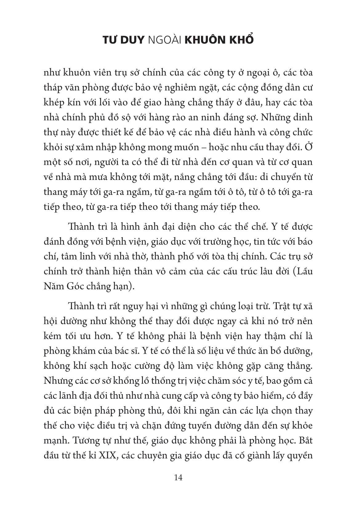 Tư Duy Ngoài Khuôn Khổ - Lãnh Đạo Tiến Bộ, Đổi Mới Thế Hệ