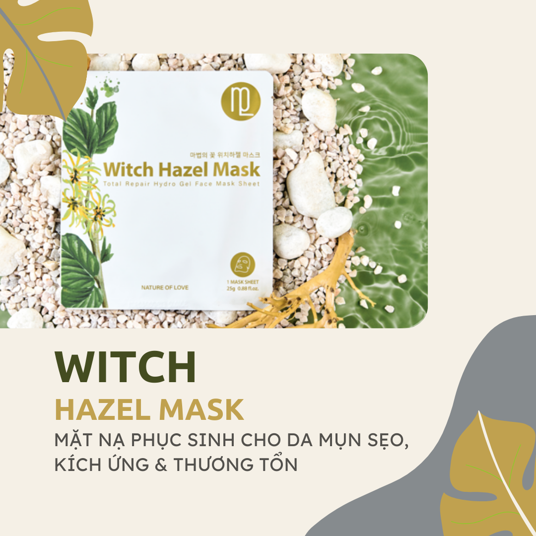 MẶT NẠ PHỤC SINH CHO DA MỤN SẸO, KÍCH ỨNG & THƯƠNG TỔN - WITCH HAZEL MASK 