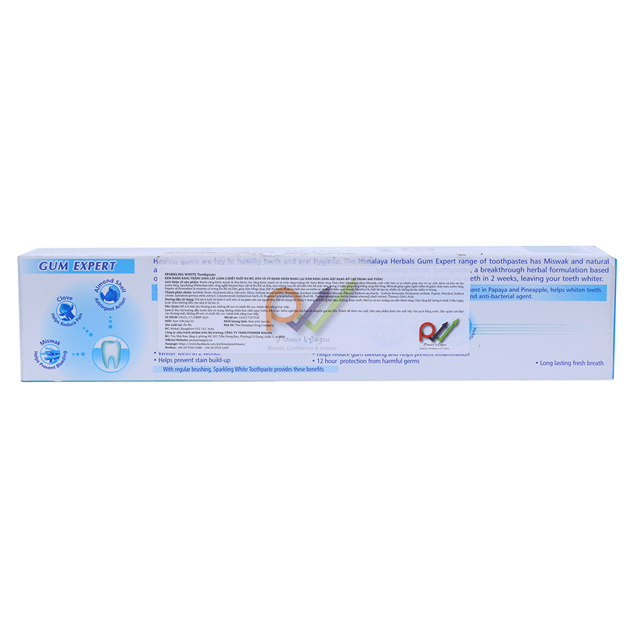 Kem Đánh Răng Trắng Sáng Lấp Lánh Sparking White Himalaya Herbals HMTP0002