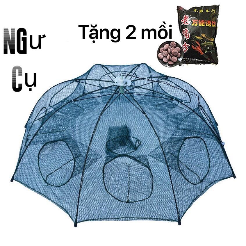 Combo 2 Lồng Bát Quái Tặng 2 Gói Mồi Lồng Ô Bát Quái 8 Cửa, Lồng Bắt Cá Tôm Lươn