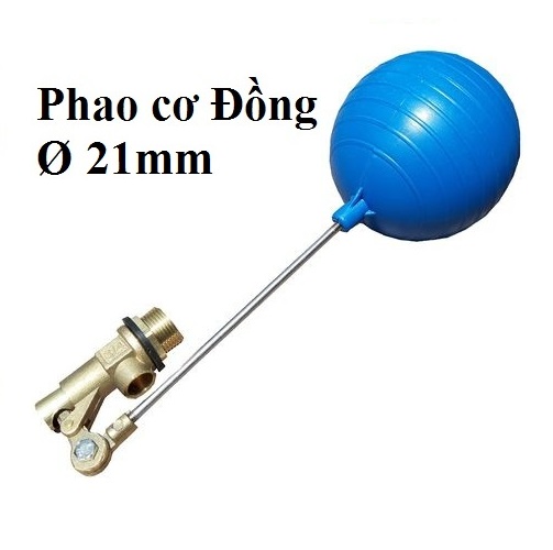 Phao cơ đồng, INOX phi 21 bóng tròn bơm nước tự động, chống tràn cho téc nước, bể ngầm dn15(1/2) và dn20(3/4)