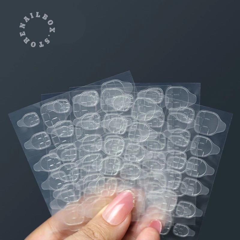 Miếng Dán Nail Box Siêu Mỏng 24 Miếng/Tờ Tiện Lợi, Dán Nailbox Móng Giả Silicon Hai Mặt, Trong Suốt Làm Nail Nhanh Chóng
