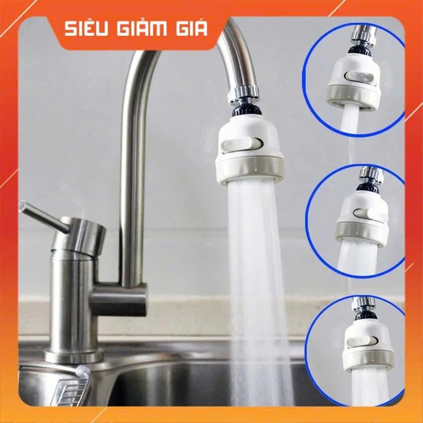 Bộ đầu nối vòi rửa chén tăng áp 3 chế độ