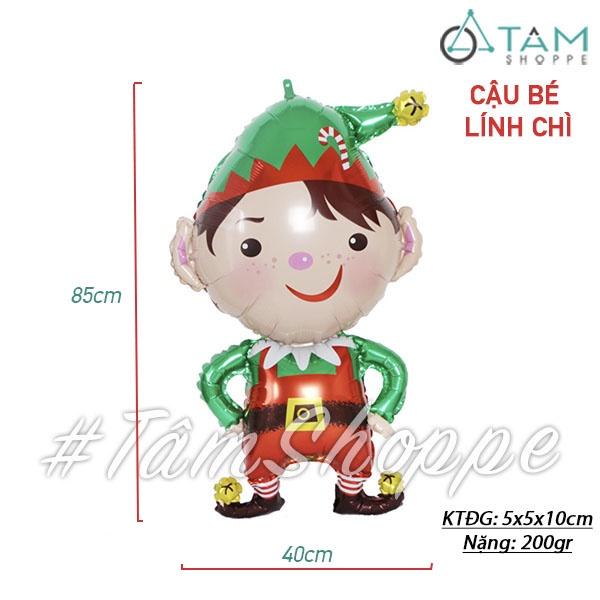 Bóng nhôm chú lính chì Noel C85cm