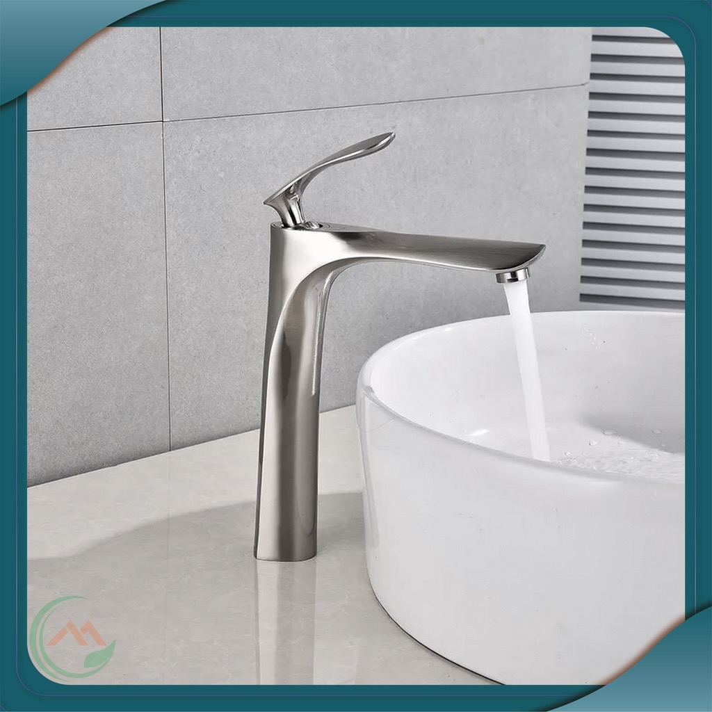Vòi Lavabo nóng lạnh lá mạ