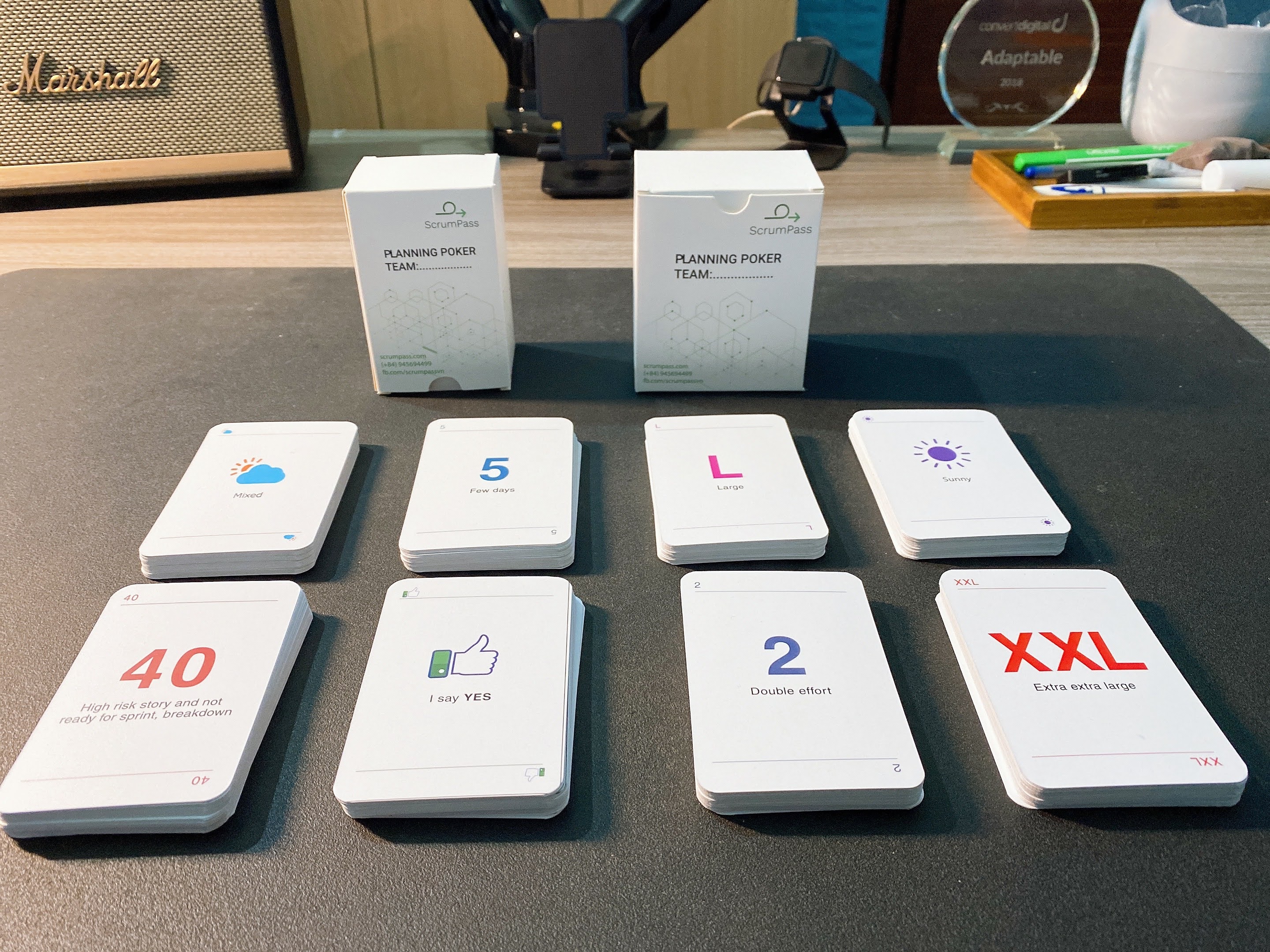 Bộ bài Scrum Planning Poker Retrospective