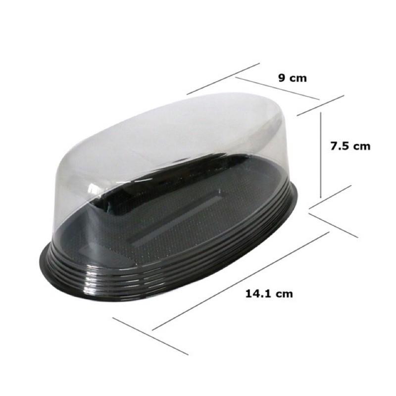 Bộ 100 hộp nhưa hình oval KT: 23.5cm x 12 cm, cao 7 cm