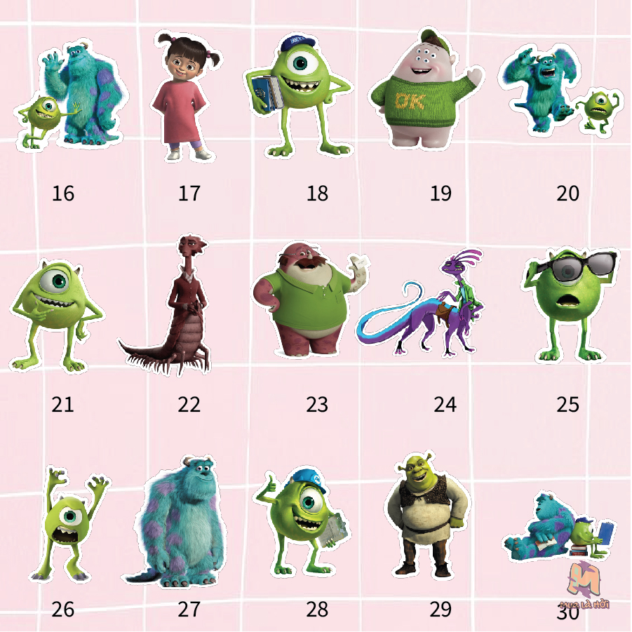 Túi Tote in hình chủ đề Lò đào tạo quái vật (Monsters University)