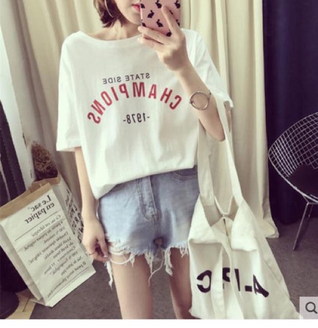 Áo thun tay lỡ form rộng
