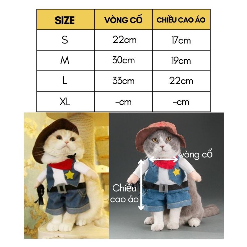 Áo Cosplay Cao Bồi Cho Chó Mèo - SP006019cowboy