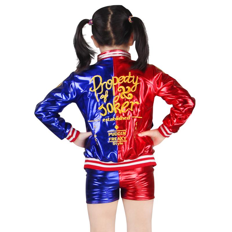 Halloween Trưởng Thành Tự Sát Nữ Đội Hình Quần Short Thắt Lưng Bao Da Cosplay Bé Gái Purim Áo Khoác Femal Áo Khoác Găng Tay Giáng Sinh Phù Hợp Với