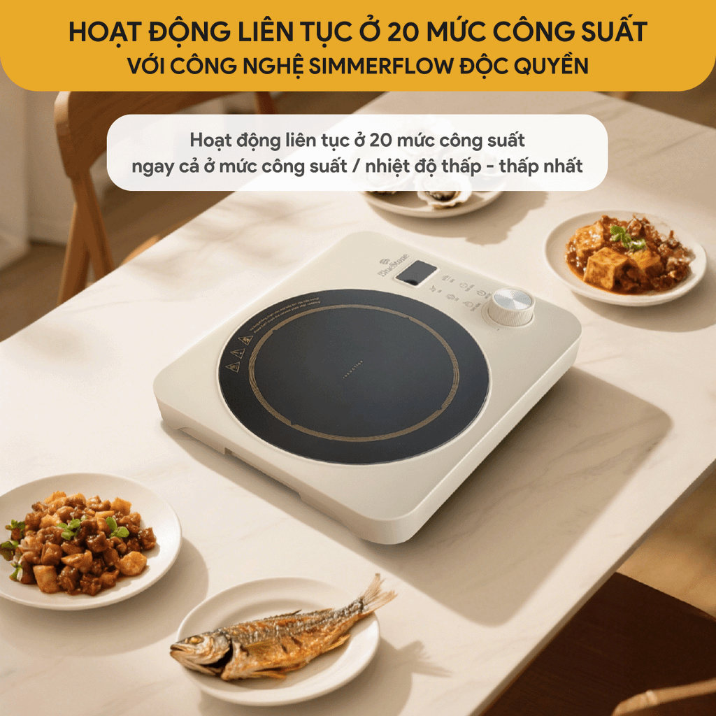 Bếp từ đơn BlueStone ICB-6618 2000W - Hàng chính hãng