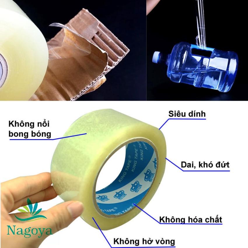 Băng Keo Trong 100yard, Dán Thùng Siêu Dính, 1 Cây 1,2kg