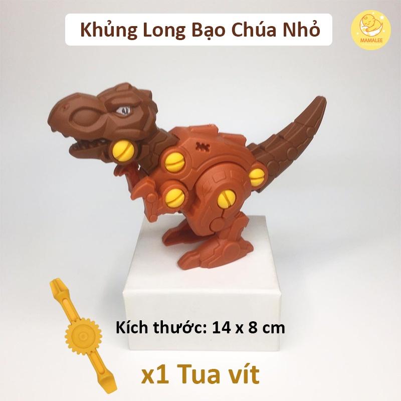 Đồ Chơi Mô Hình Khủng Long Lắp Ghép Có Tua Vít Tháo Lắp Size 10 x 14 cm