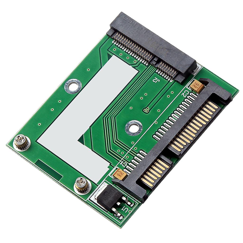 Mini Pcie mSATA SSD to 2.5'' SATA 6Gbps Adapter Converter Card 30x50mm