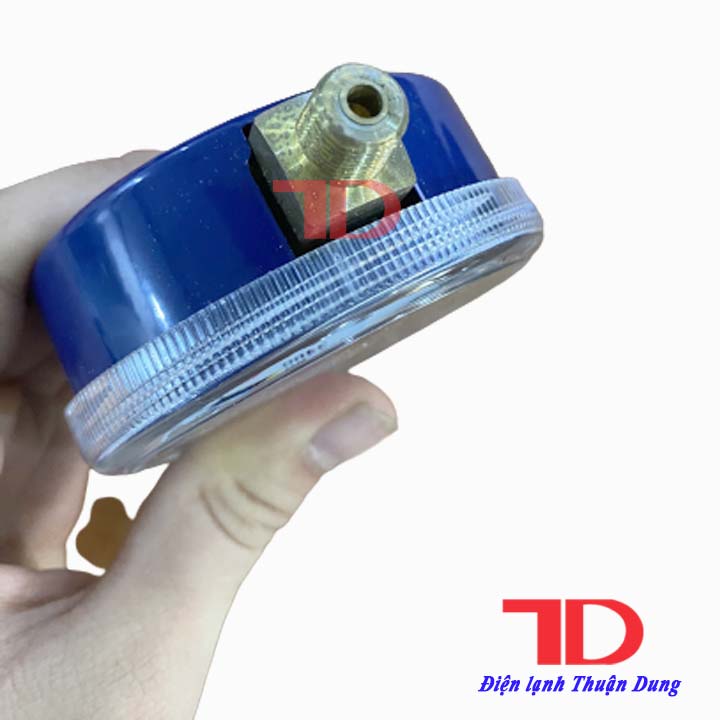 Mặt đồng hồ sạc gas đơn cao áp màu xanh