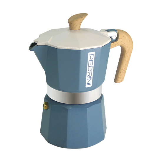 Ấm pha cà phê PEDRINI MyMoka Color - Aluminium - 2 cup /3 cup