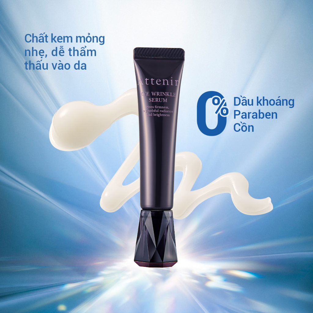 Tinh chất cải thiện nếp nhăn dưỡng ẩm vùng mắt 15g Attenir Eye Wrinkle Serum