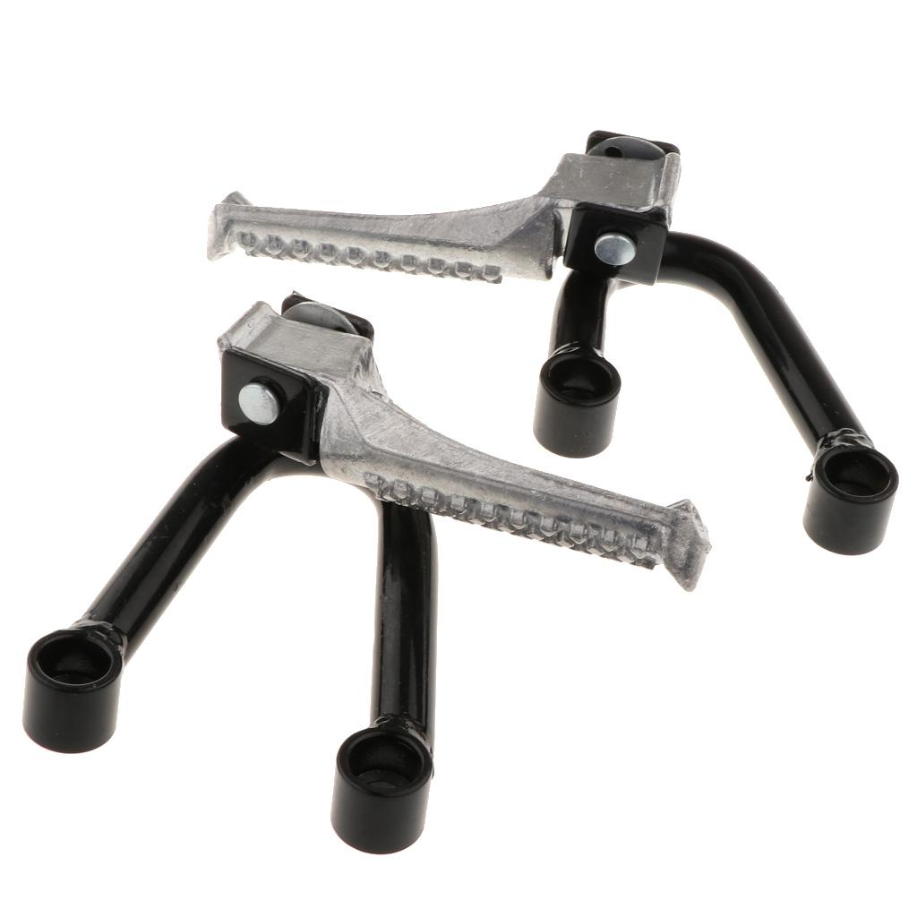 2 Pairs Universal Motorcycle Foot Pegs