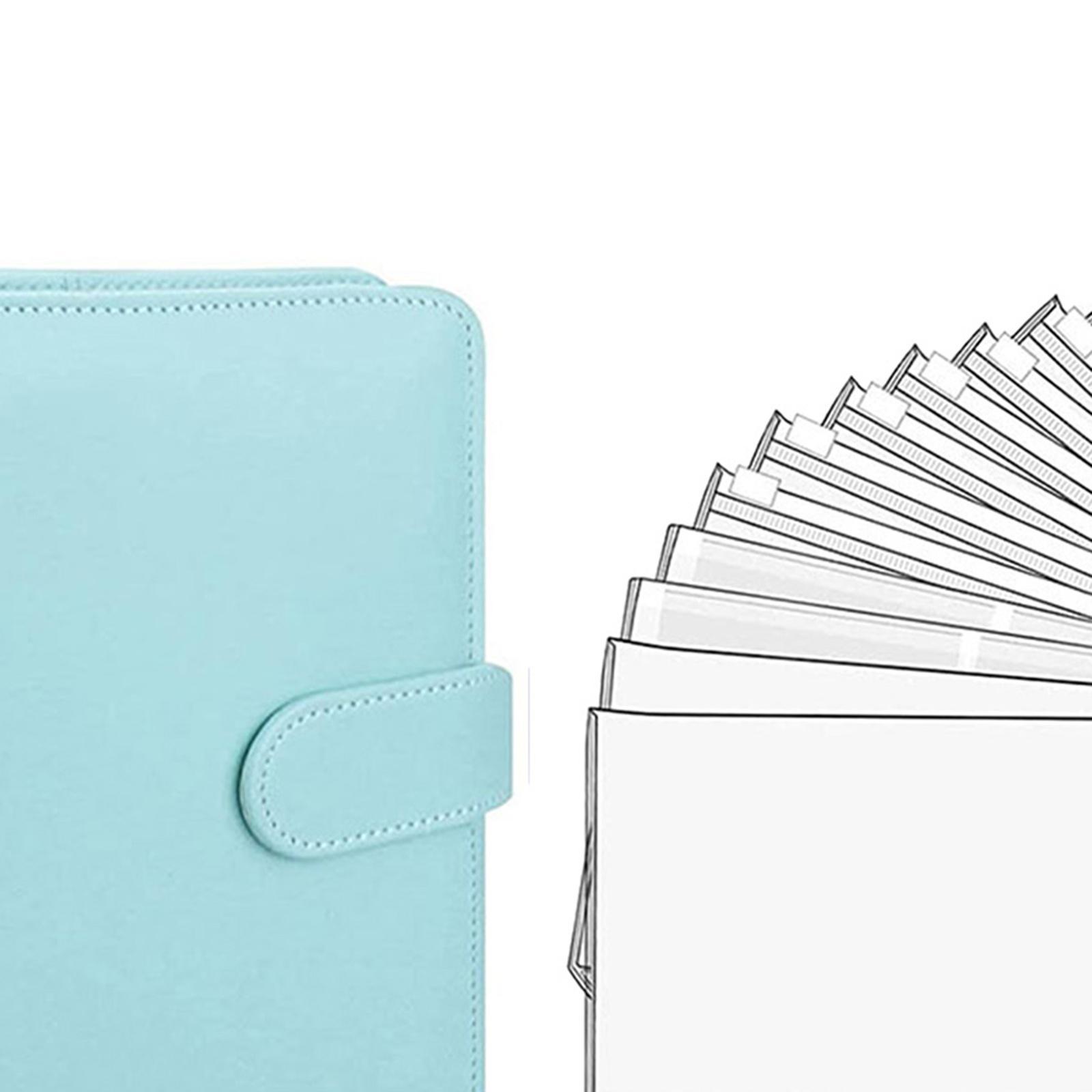 2x Notebook Binder with Binder Zipper Pockets for Home Office Gifts