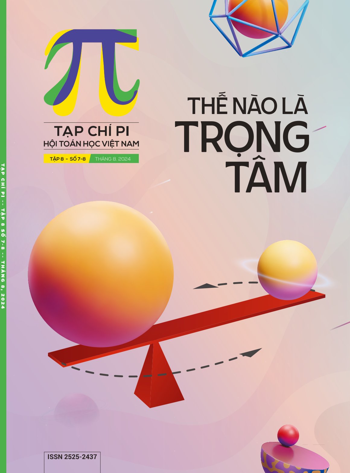 Tạp chí Pi - Hội Toán Việt Nam/Trọn bộ 10 cuốn - 12 số năm 2024