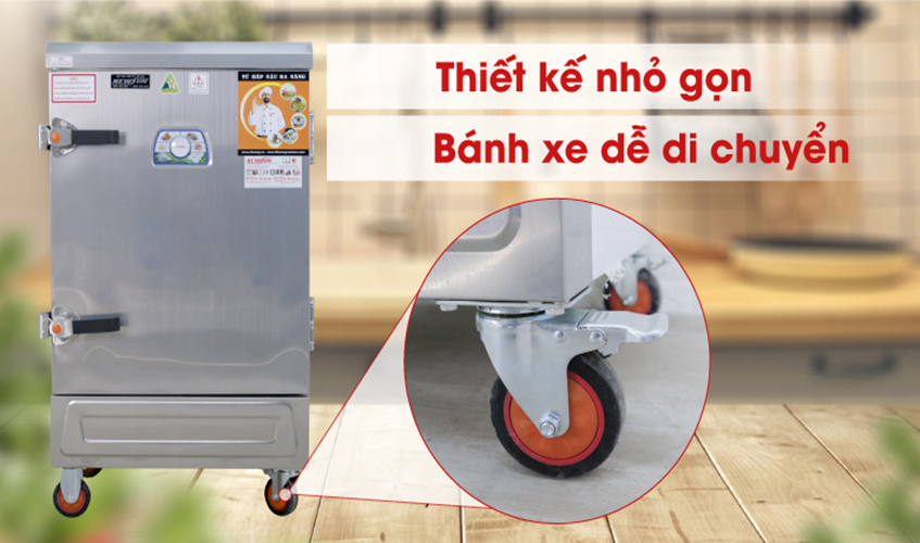 Tủ Hấp Giò Chả,Thực Phẩm 40 Kg/Mẻ Dùng Điện 8 Khay Nhập Khẩu NEWSUN, Năng Suất Cao - Hàng Chính Hãng