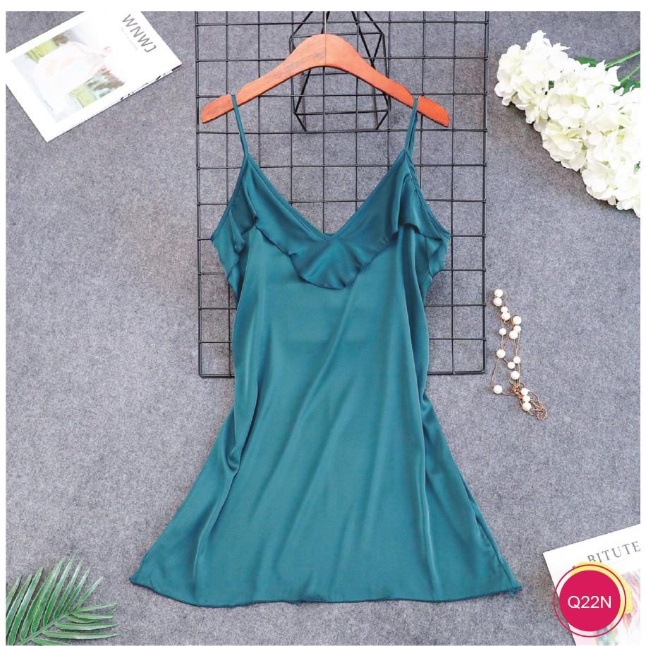 Đầm ngủ cao cấp chất lụa satin Q22