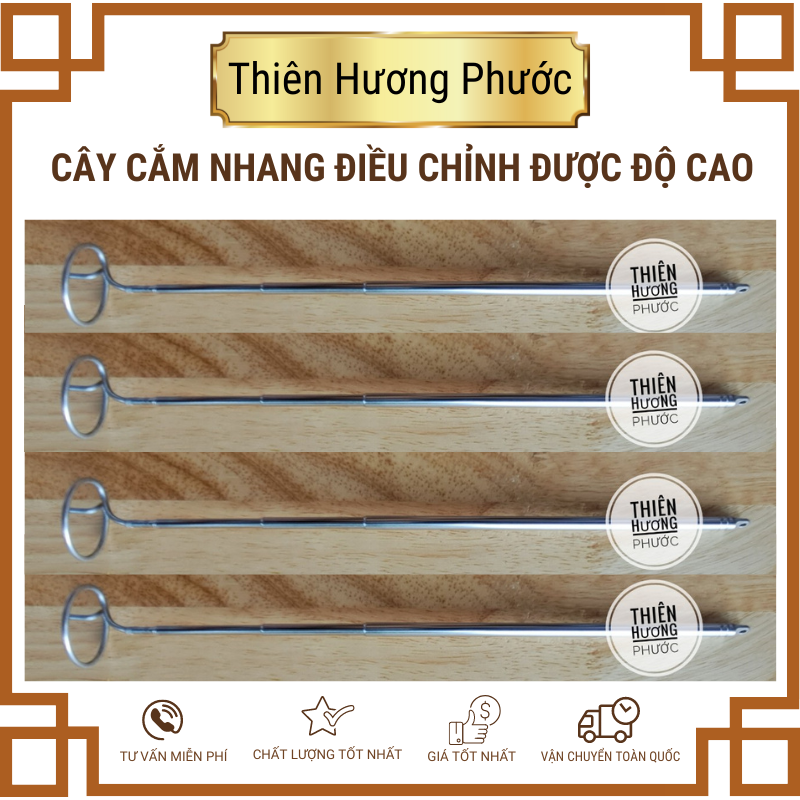 Cây cắm nhang vòng, nhang khoanh có điều chỉnh độ cao thấp