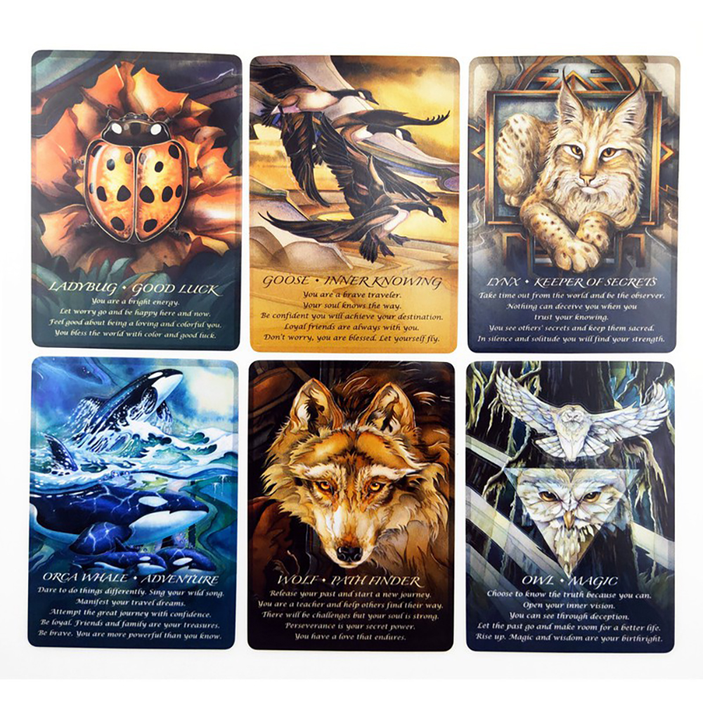 [Size Gốc] Bộ Bài Spirit Of The Animals Oracle 52 Lá Bài  Đá Thanh Tẩy