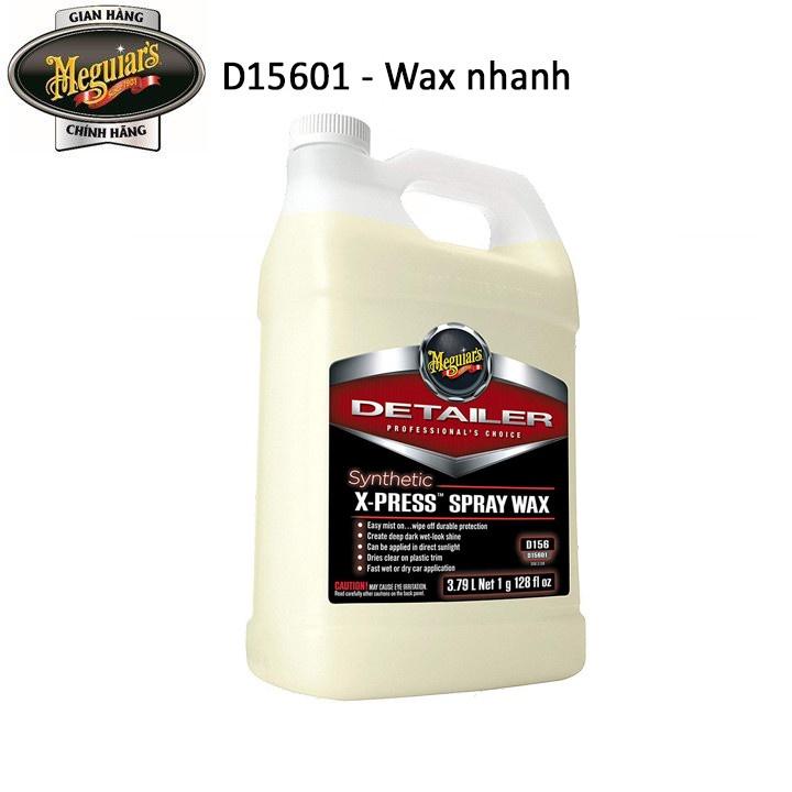 Meguiar's Wax bóng nhanh cho sơn xe X-Press Wax - Synthetic X-Press Spray Wax, D15601, 3,79L