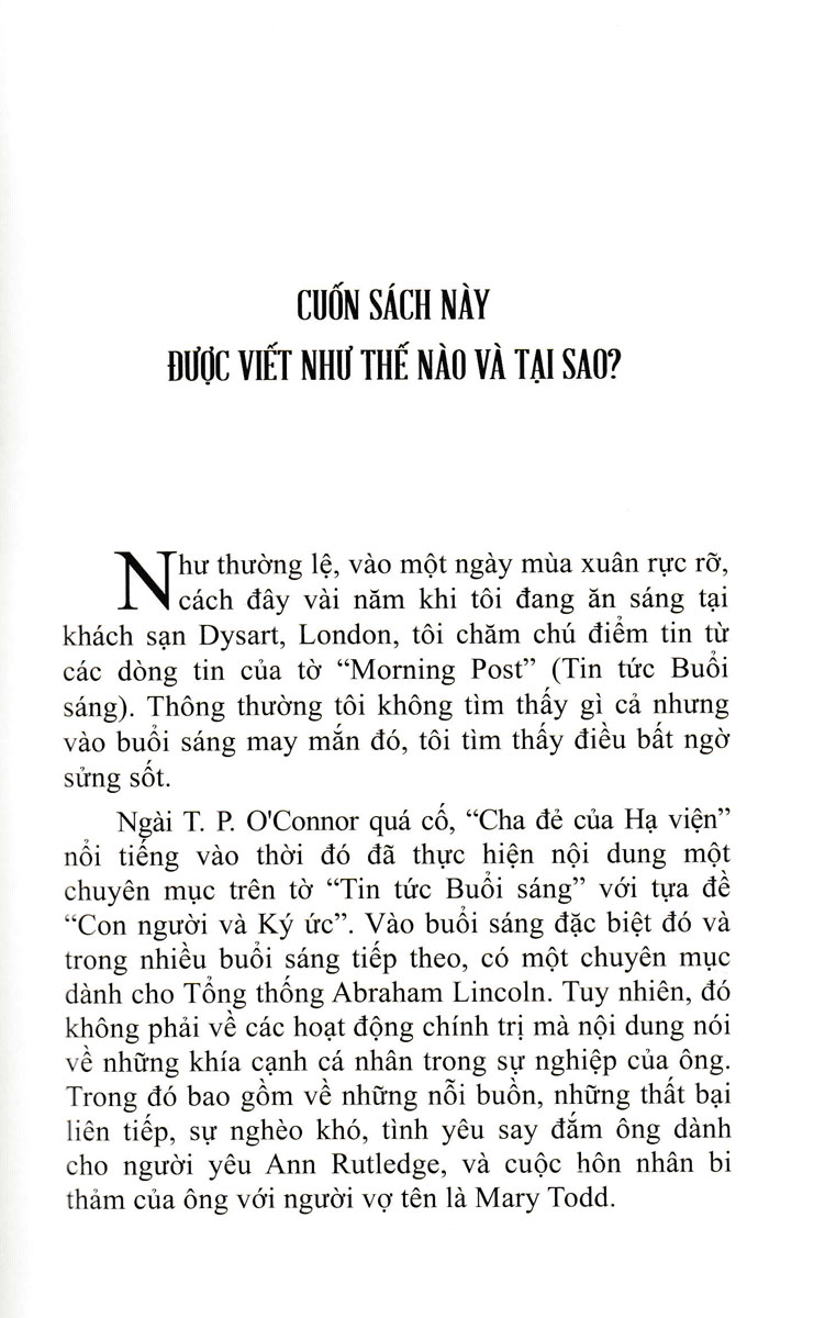 Đừng Bao Giờ Lùi Bước - Abraham Lincoln - Chân Dung Vị Lãnh Tụ Bất Tử - SB