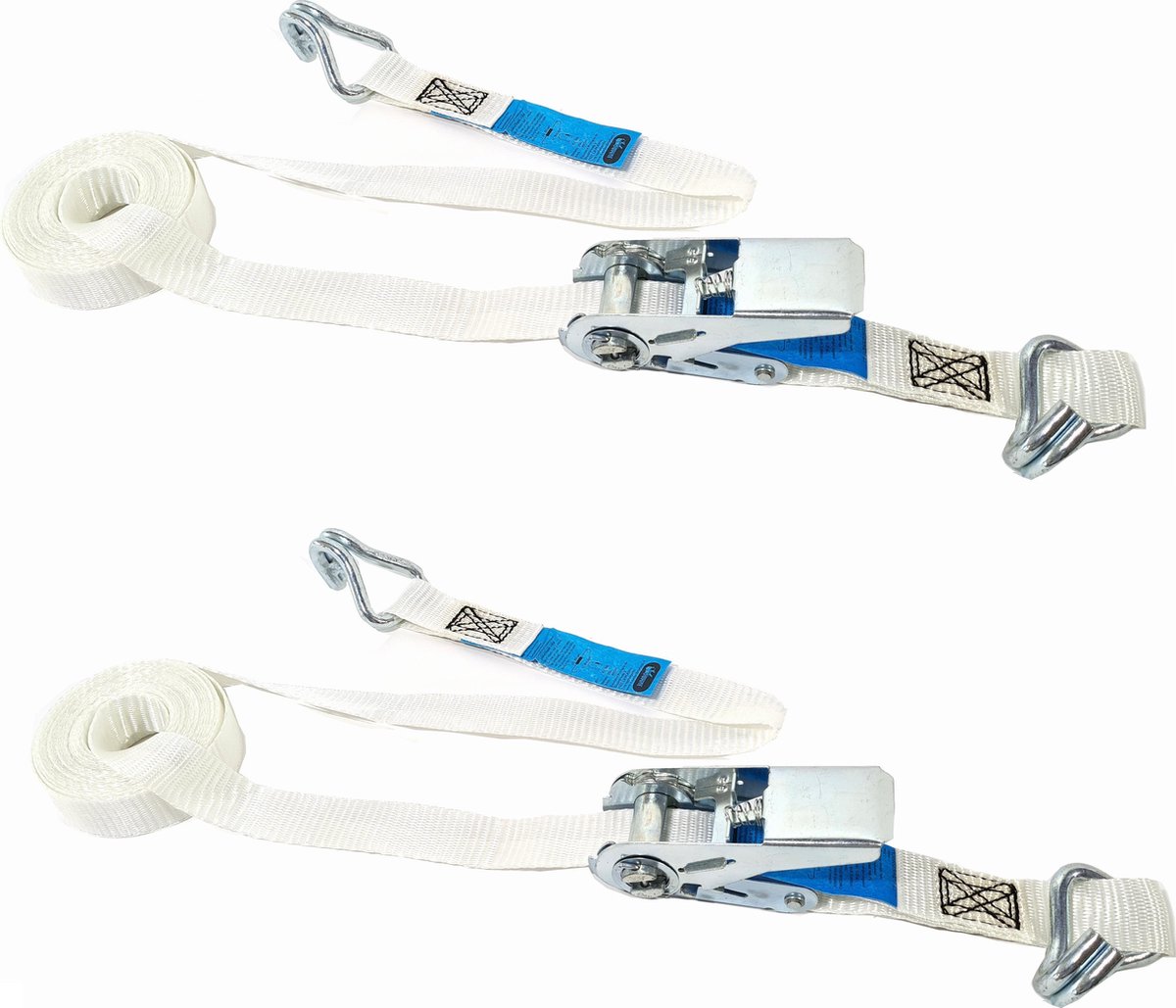600kg Dây chằng hàng tăng đơ JUMBO, loại có 2 móc S-hook ,bản rộng 25mm, Trọng tải: 300 kg, đóng gói trong túi PE
