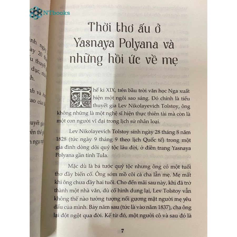 Sách Kể Chuyện Cuộc Đời Các Thiên Tài - Lev Tolstoy - Nhà văn hiện thực thiên tài - Rasmus Hoài Nam