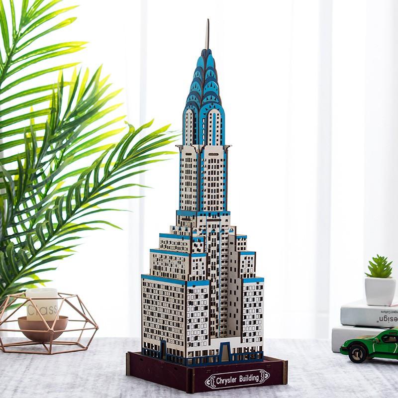 Đồ chơi lắp ráp gỗ 3D mô hình Chrysler building