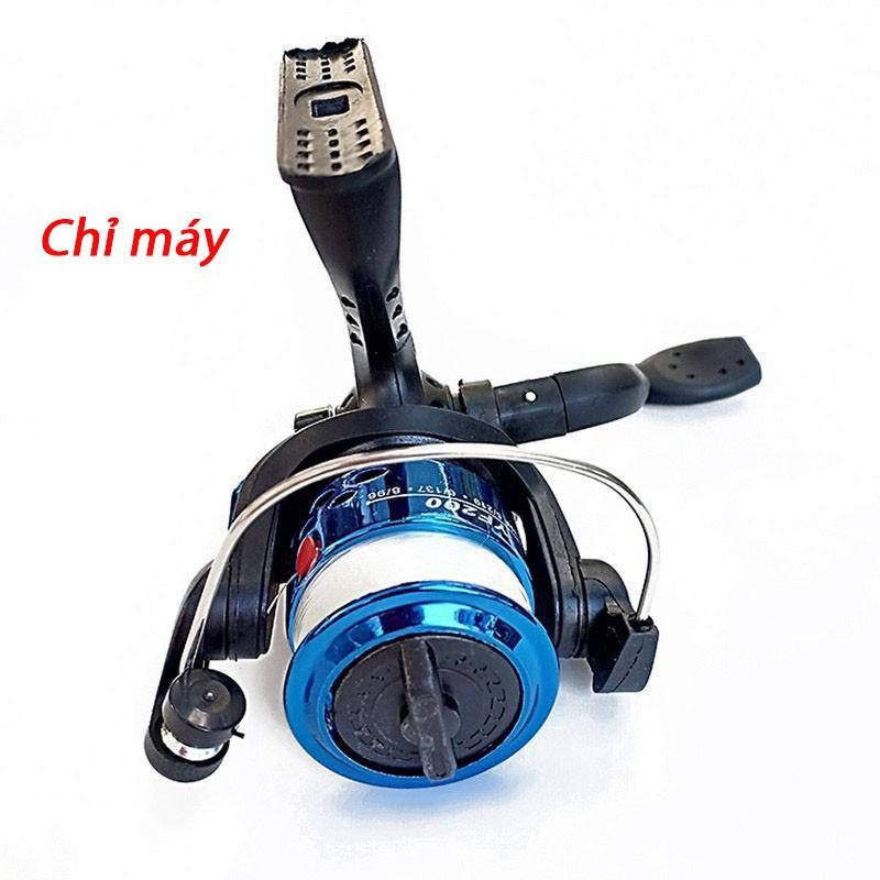 Bộ cần câu máy shimano tặng kèm dây câu, lưỡi câu và phụ kiện đầy đủ như hình