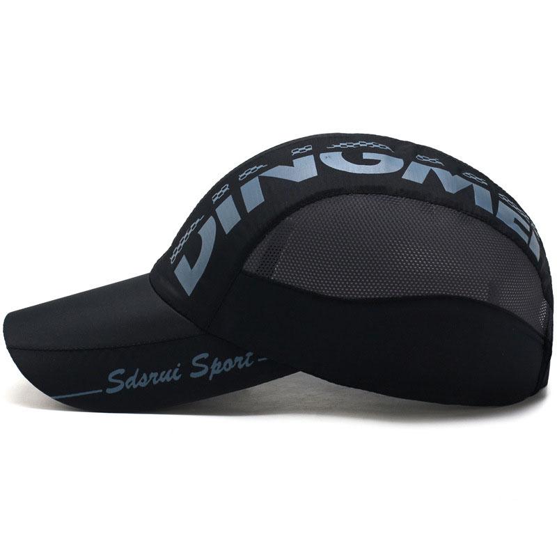 Mùa hè Nam Nữ Mũ Bóng Chày Câu Cá Ngoài Trời Chống Thấm Nước Hat Thời Trang Thư Thoáng Khí Che Nón Snapback Thể Thao Chạy Mồ Hôi Color: Dark Gray Size: 56-60cm