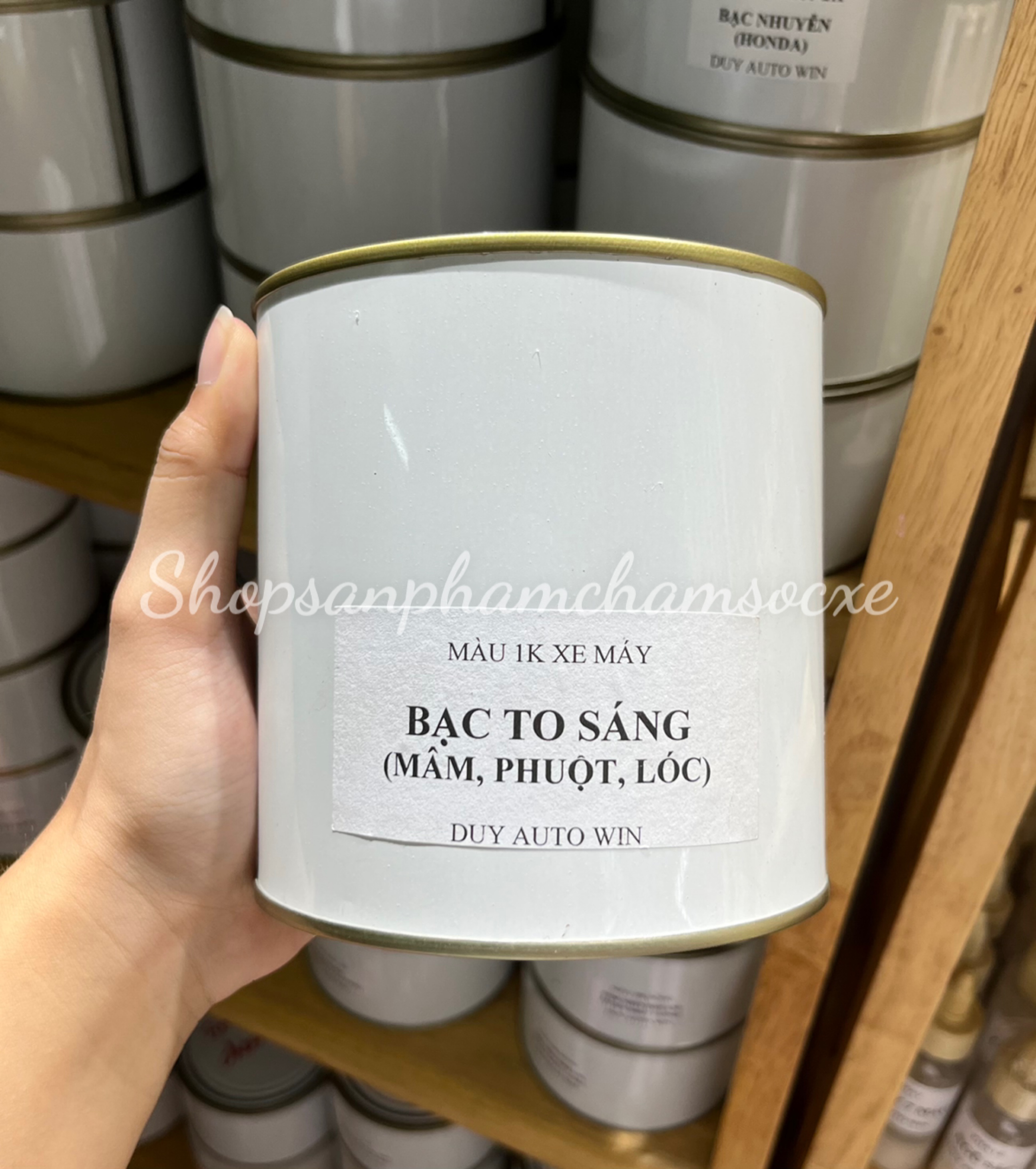 Bạc to sáng 1k lon 1kg - Sơn phủ bóng