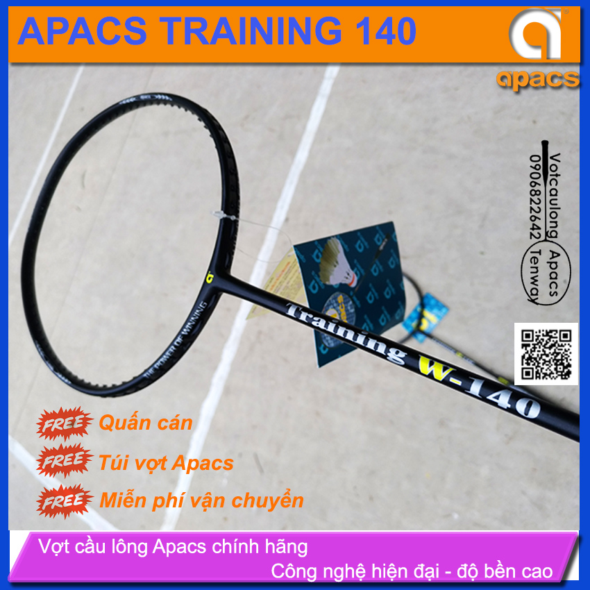 Vợt tập cầu lông Apacs Training w140 | Cải thiện khả năng điều vợt, tăng sức mạnh cho cú đánh