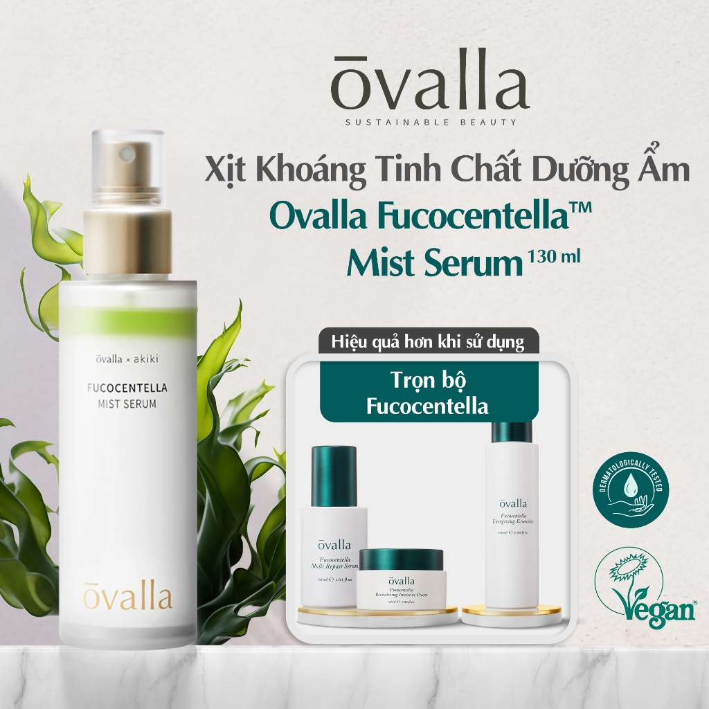 Xịt Khoáng Chứa Serum Dưỡng Ẩm OVALLA Giúp Dưỡng Ẩm. Phục Hồi Da, Làm Dịu Da Và Giảm Mụn (Chai 100ml)