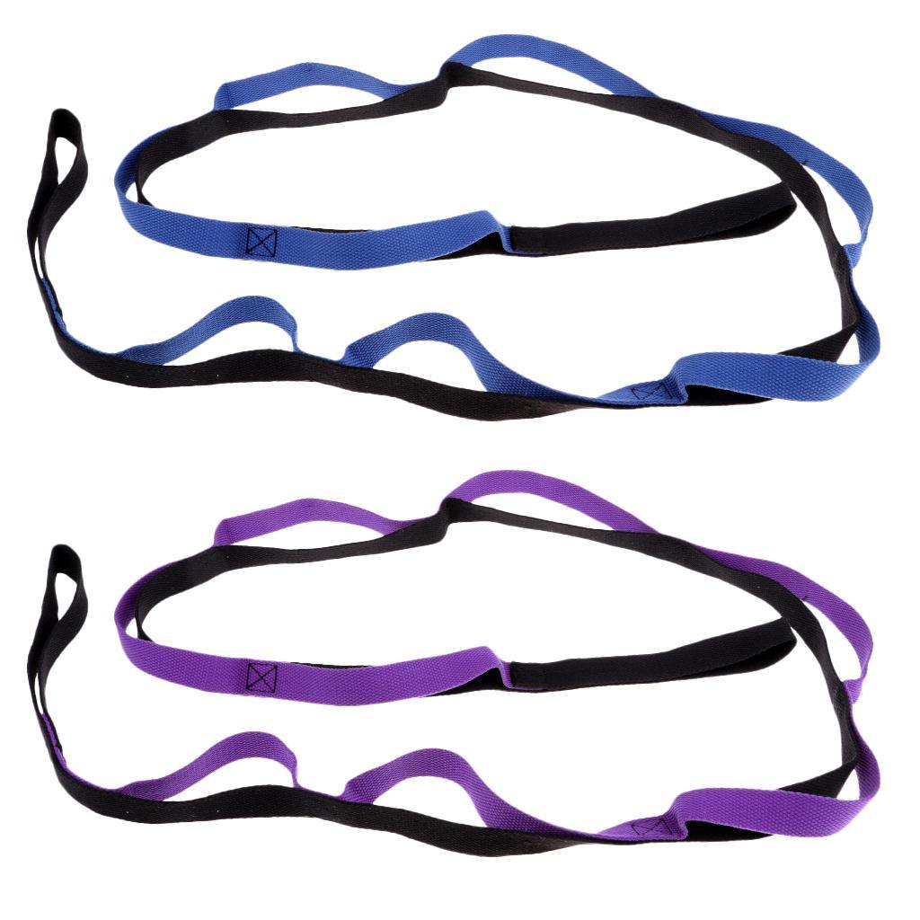 2 Pieces 200cm 8 Loops Yoga Daisy Chain Ropes Sling Straps for Hammock