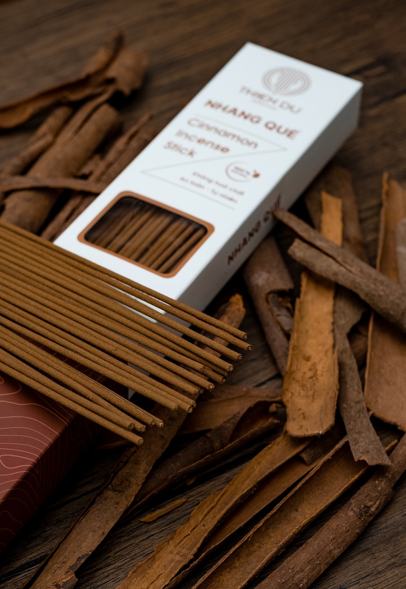 Nhang Vỏ Quế Đặc Biệt - Cinnamon Incense Stick - Mùi Thơm Dịu Nhẹ, Dễ Chịu, Thư Giãn - Thiên Du Agarwood