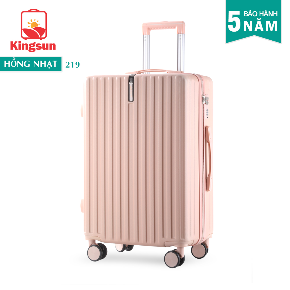 Vali kéo du lịch cao cấp bảo hành chính hãng Size 24inch- KS 219 - Hồng nhạt